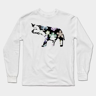 Cow with flowers Long Sleeve T-Shirt